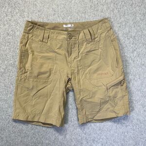 Marmot Women’s Size 4 Cargo Active Hiking Shorts Tan Khaki Outdoor Nylon